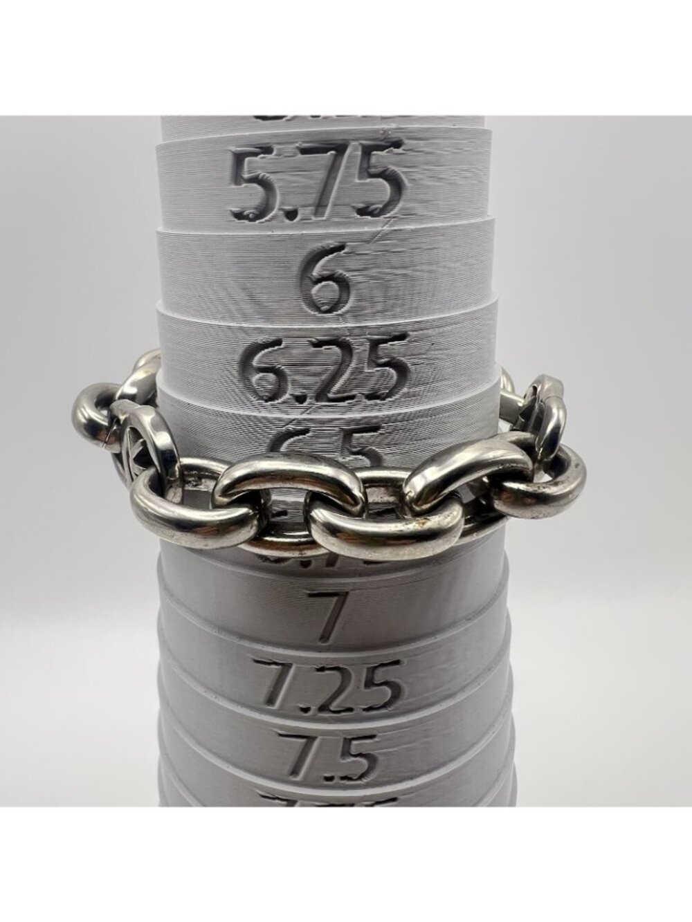 Michael Kors MK Logo Padlock Silver Tone Chunky Link Chain Toggle Bracelet 8" - Picture 6 of 12